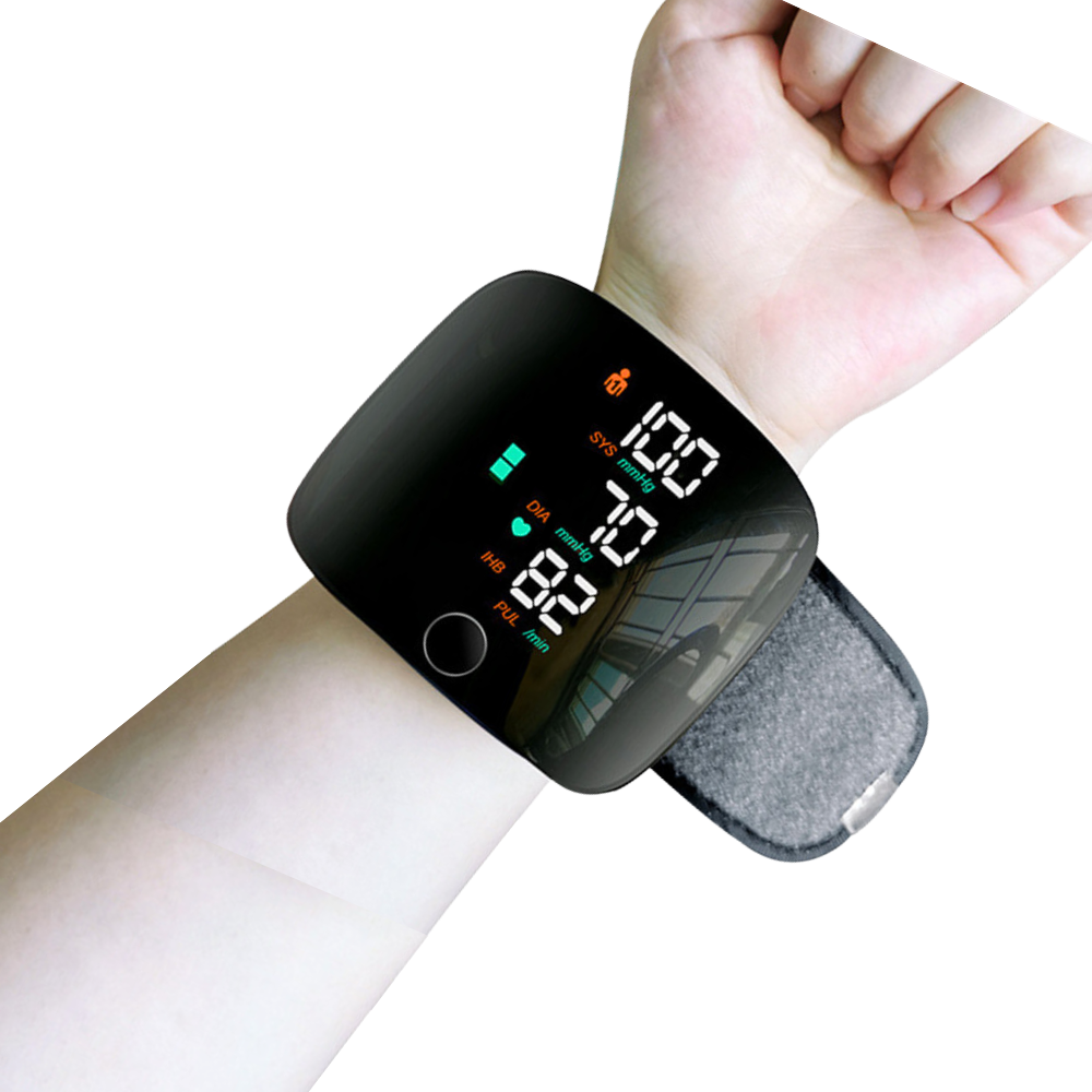 Wrist Blood Pressure Monitor with Touch Screen LED Display with Carrying Case