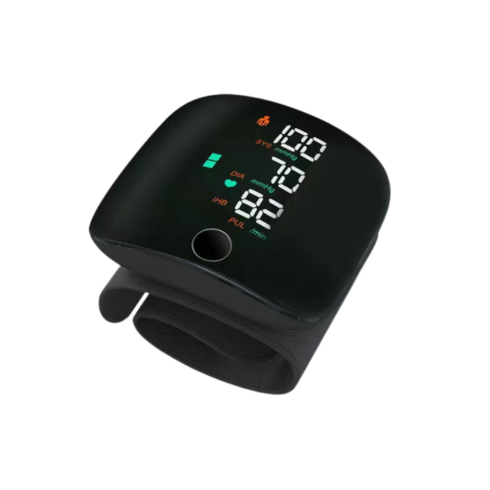 Wrist Blood Pressure Monitor with Touch Screen LED Display with Carrying Case