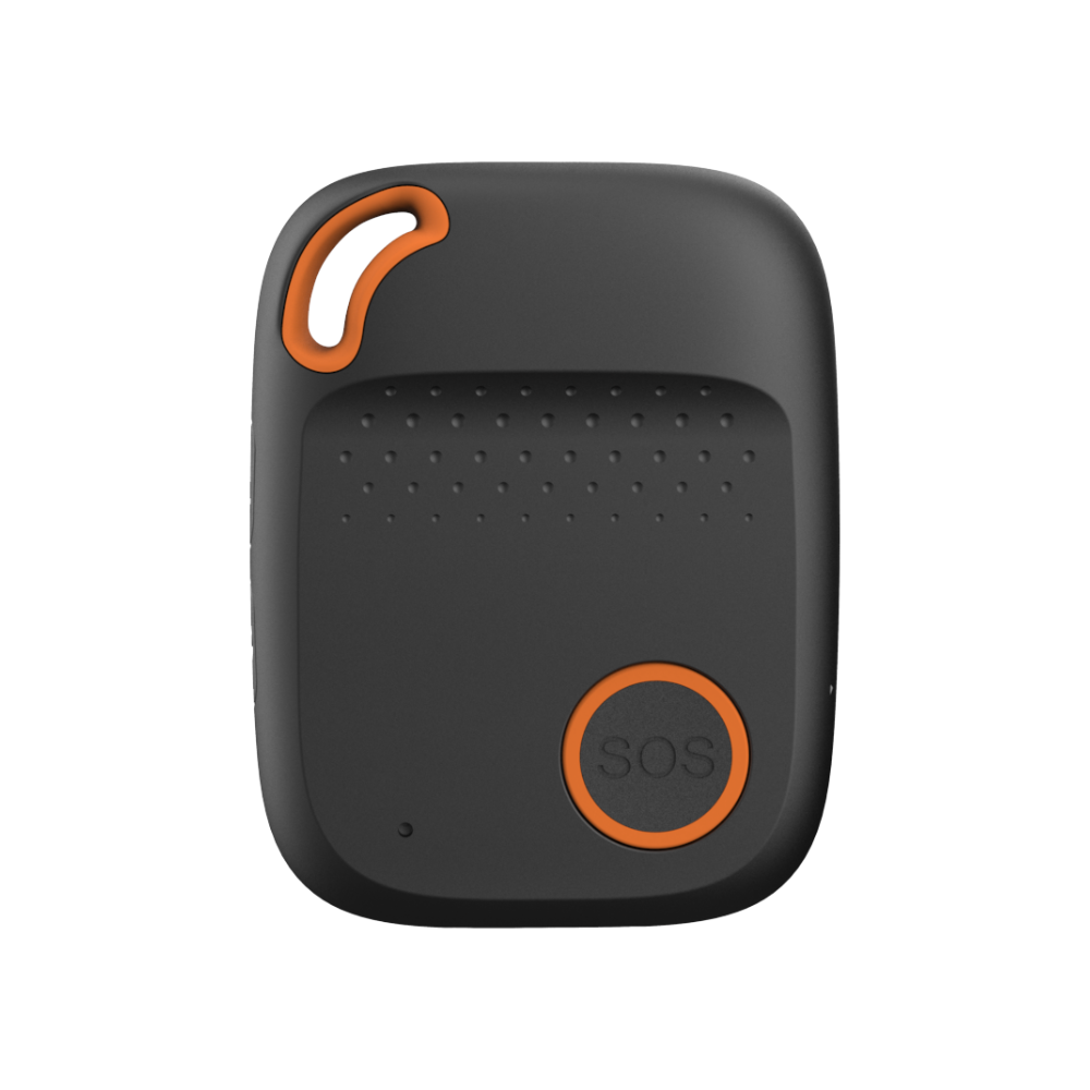 SOS alarm with real time GPS location including battery charging cradle